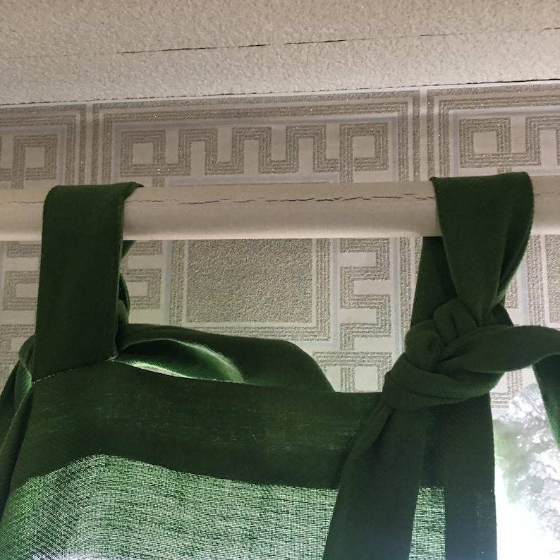 Green Hemp Curtain for home, Strings on top, Create your own natural plant house image 8