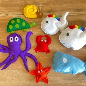 Sac à histoire « Le Petit poisson blanc cherche sa maman »