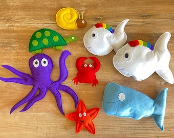 Story bag "The Little White Fish is looking for his mother"