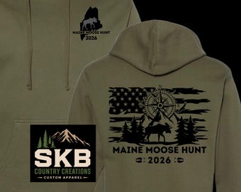 Sweat-shirt Chasse à l'orignal du Maine 2026