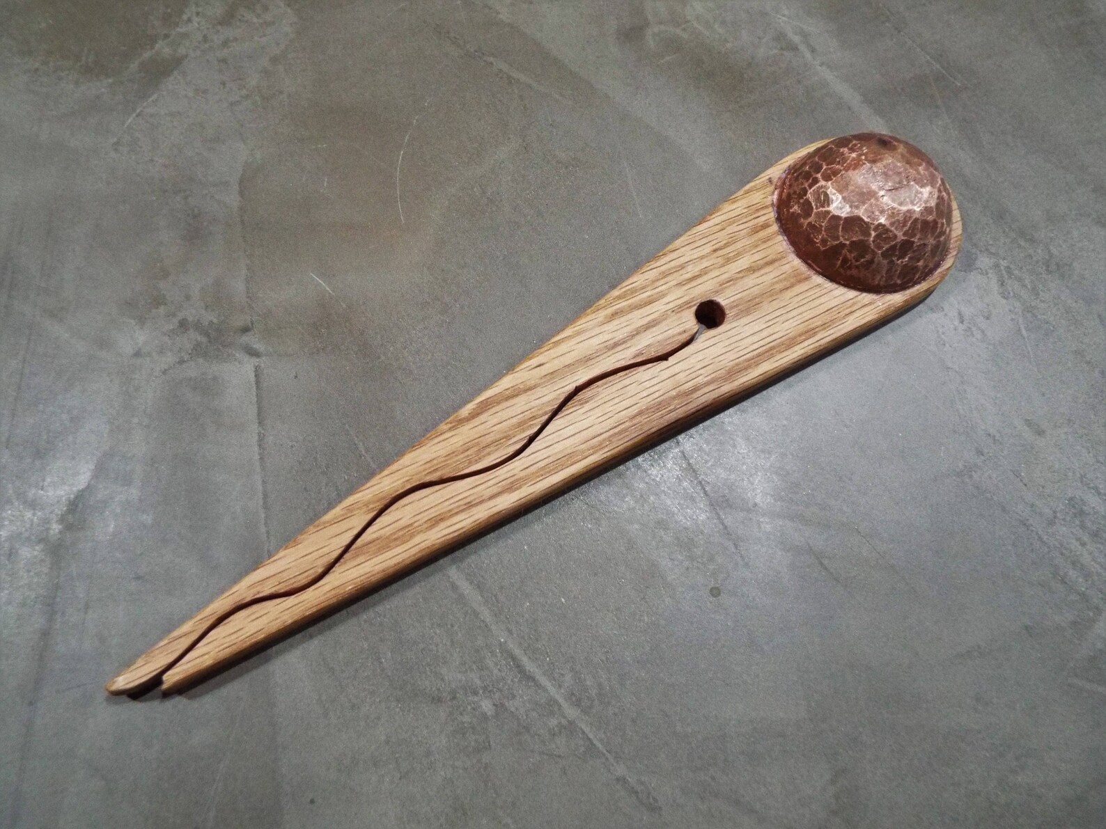 Coffee Scoop Clip Hand Made Copper & Wood Coffee Scoop With Etsy