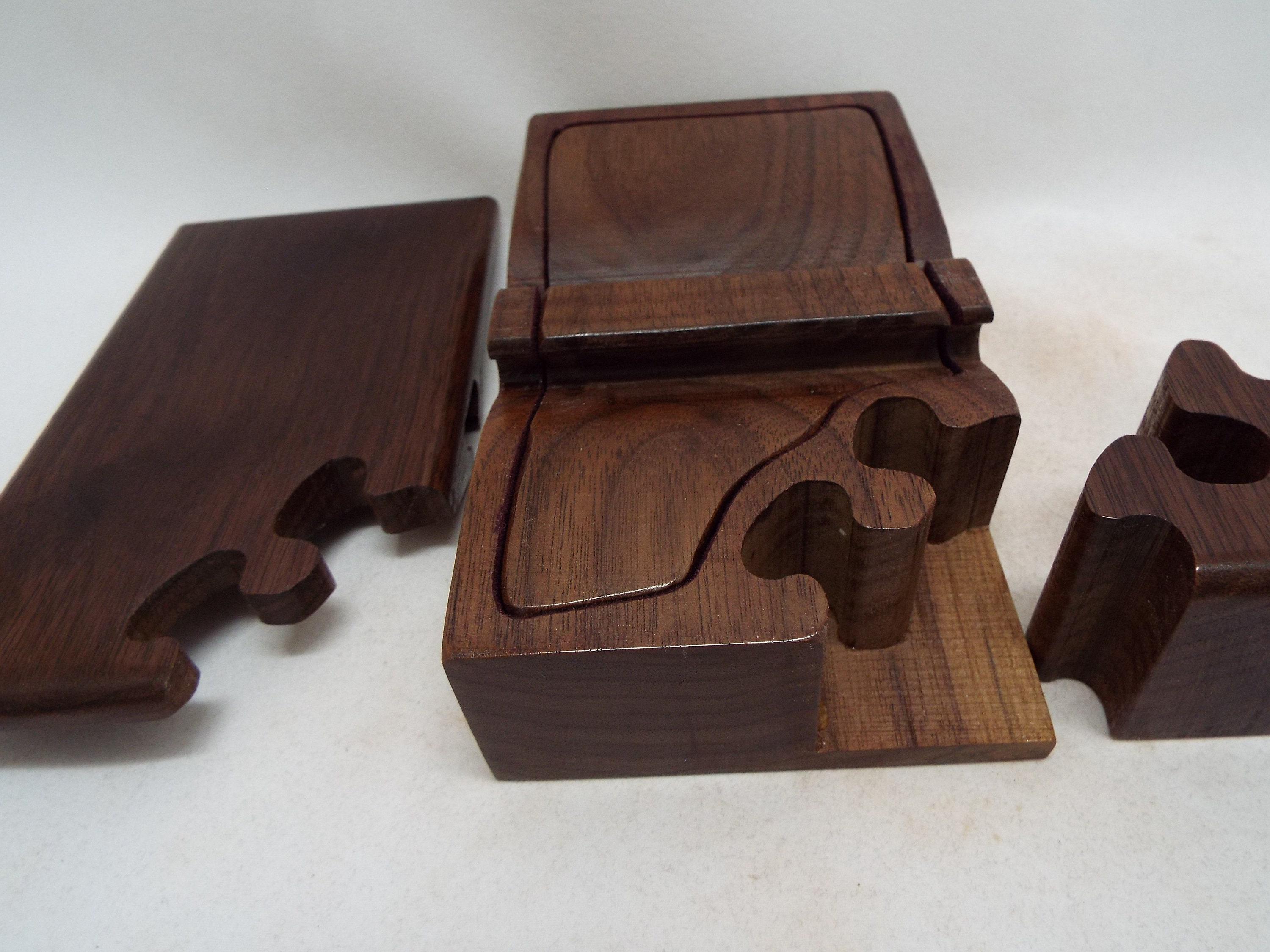 Handmade Wooden Puzzle Box Stash Box Custom Hostess Gift Etsy UK