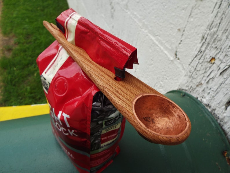 Coffee Scoop Clip Hand Made Copper & Wood Coffee Scoop With Etsy