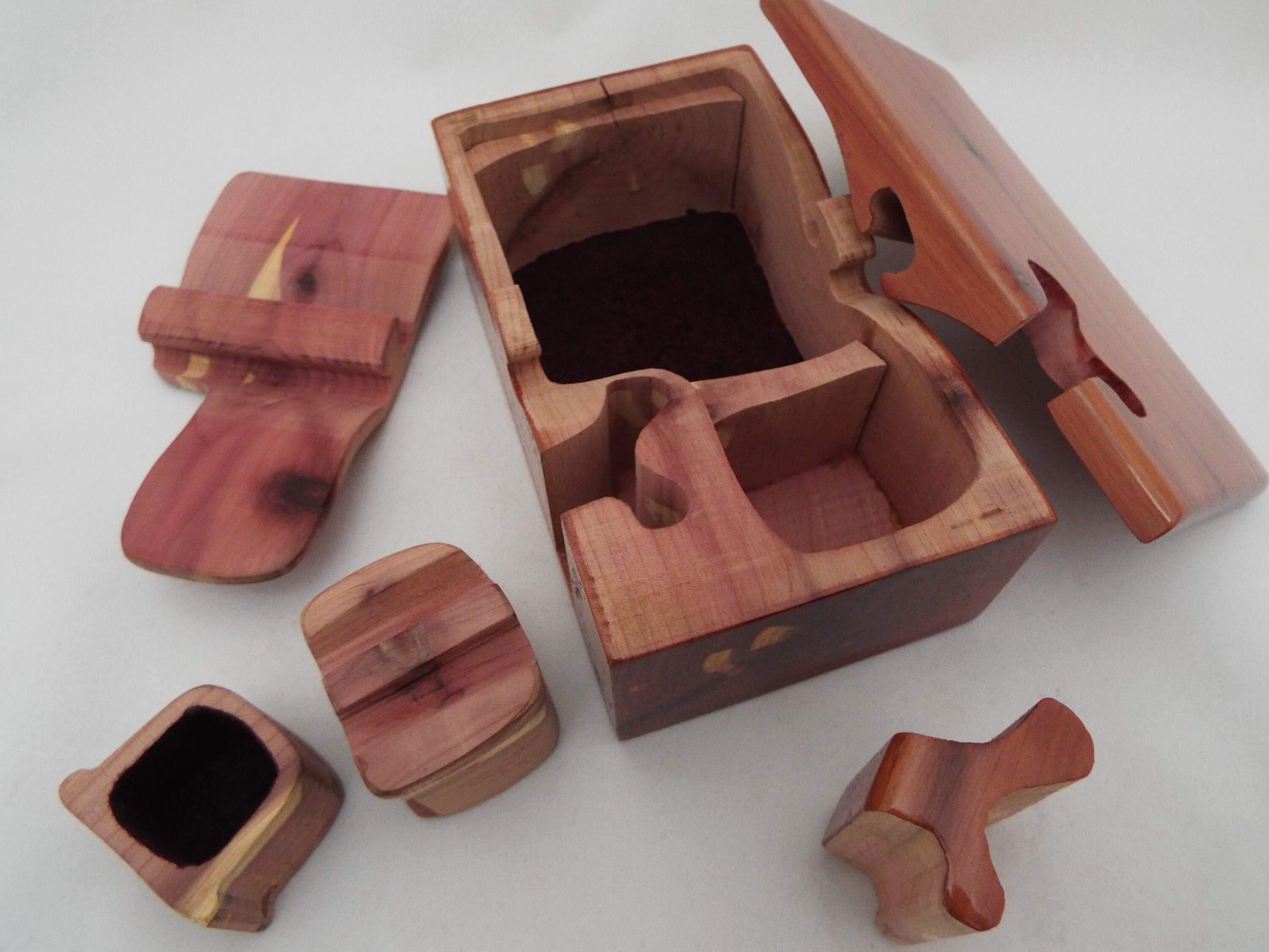 Custom Handmade Wooden Puzzle Box From Walnut Mahogany or Red Etsy