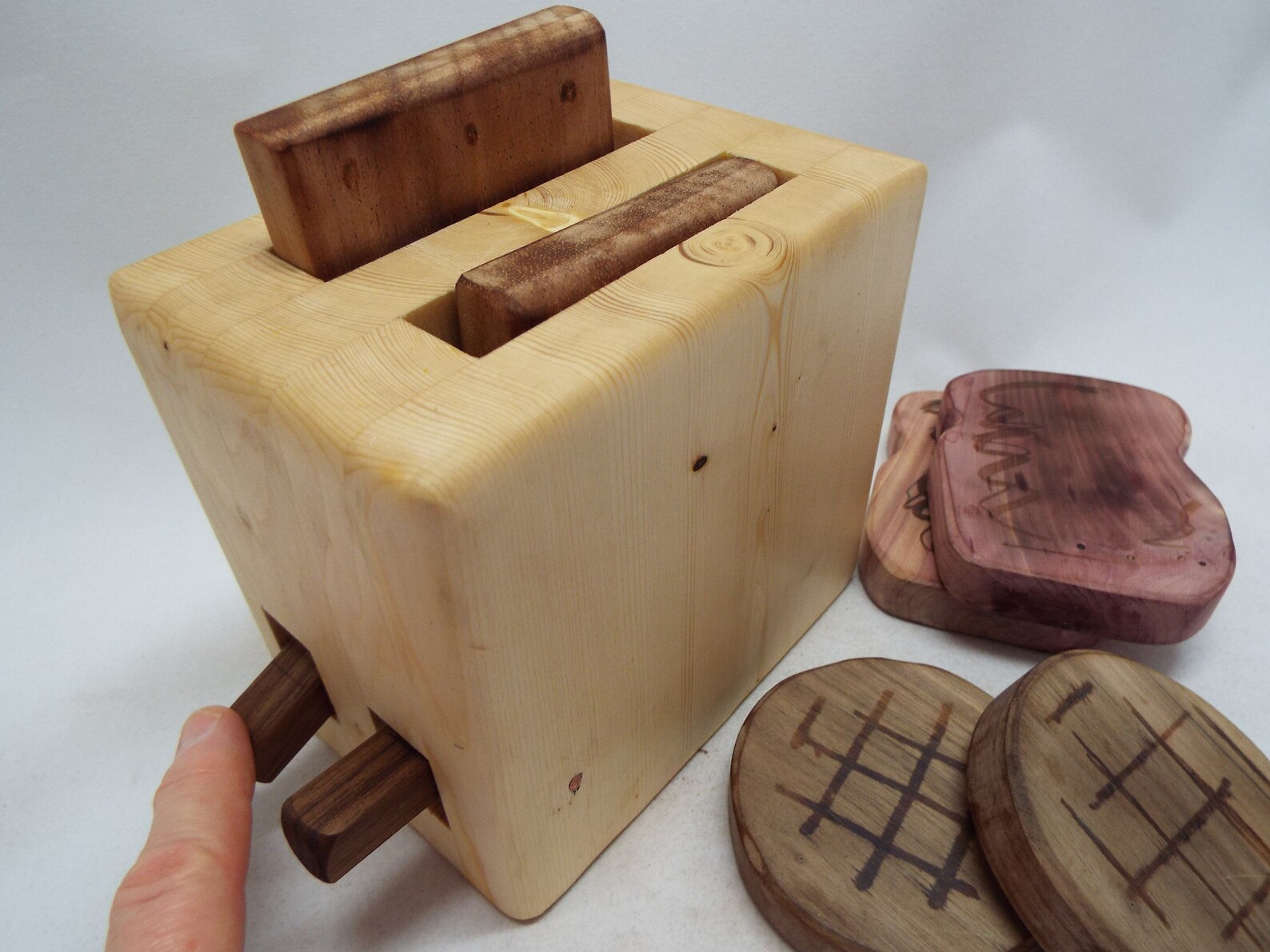 Wooden toaster handmade heirloom quality children's toy. Etsy