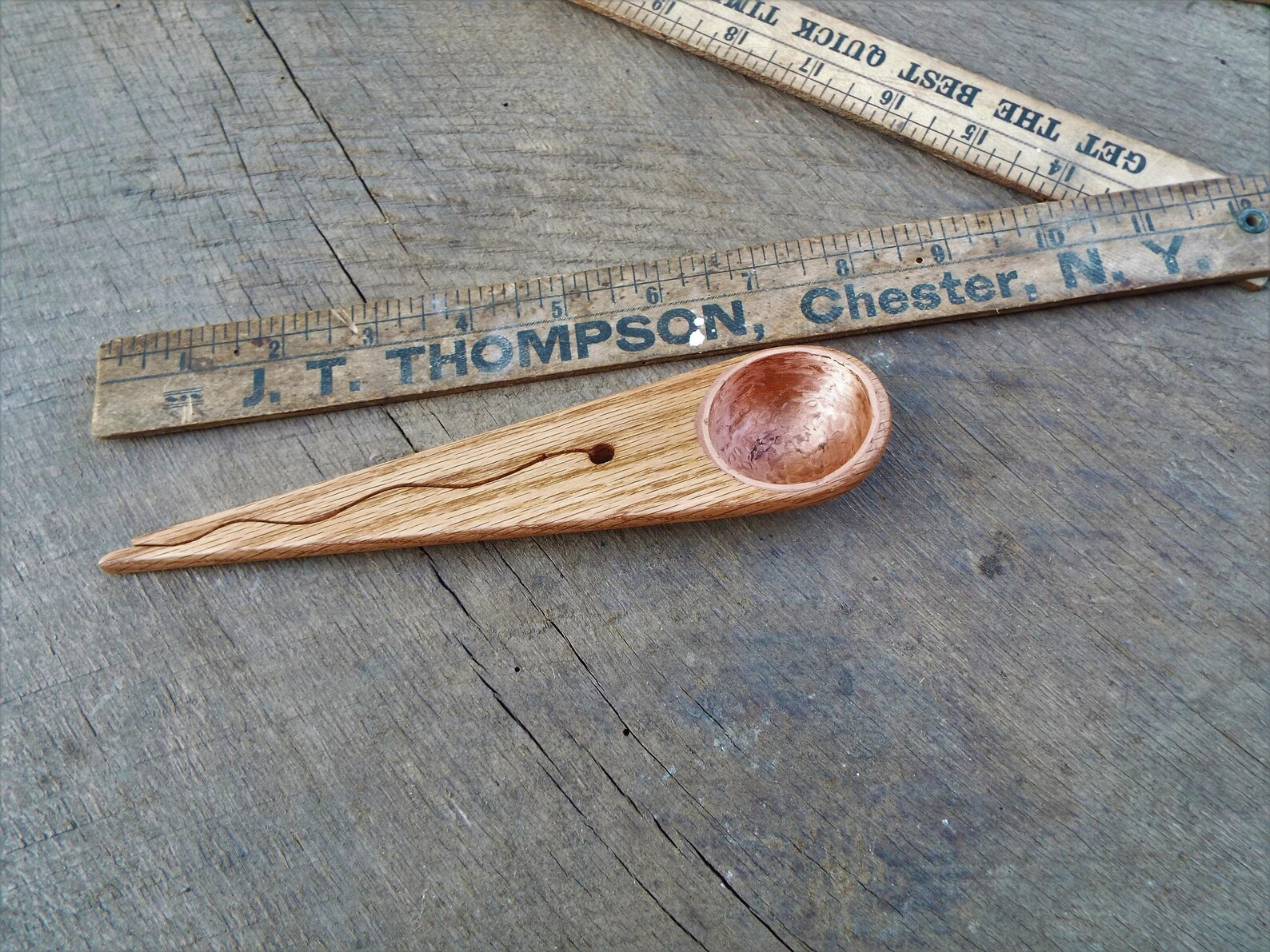 Coffee Scoop Clip Hand Made Copper & Wood Coffee Scoop With Etsy