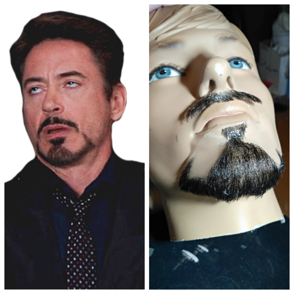 Tony Stark's Full Beard and Mustache Kit Etsy
