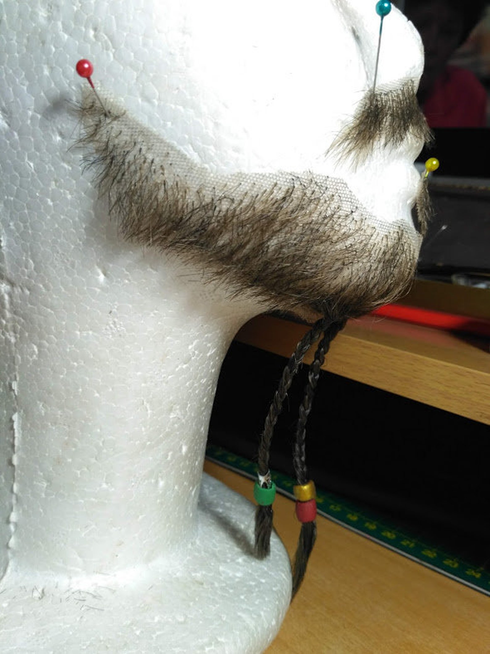 Barba Finta Marrone - Realistica Per Costumi E Feste, Con Elastico - Foto 13