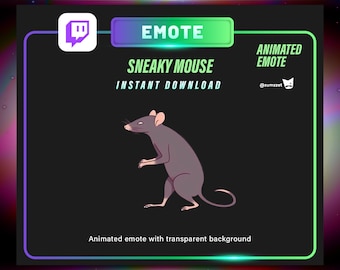 Animated Sneaky Rat Emote for Twitch (Digital Download)