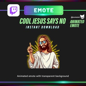 ANIMATED Jesus Emote for Twitch, Streamer, Gaming, Streaming, Stream Emotes, Funny Emote, God Emote,