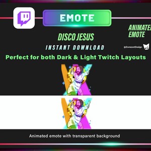 Dancing Jesus Animated Twitch Emote | Funny Streamer Reaction Emote - Etsy