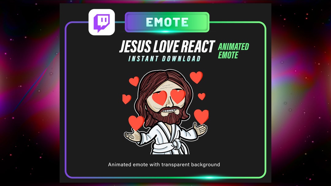 ANIMATED Jesus Emote Set for Twitch/discord Streamer Etsy