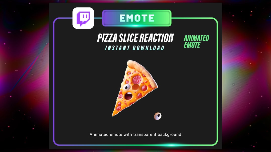 ANIMATED Pizza Emote for Twitch/discord Streamer Gaming Etsy