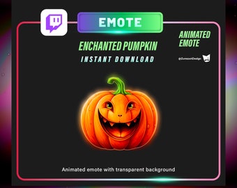 ANIMATED  Pumpkin for Twitch, Streamer, Gaming, Streaming, Stream Emotes, Halloween Emote, Spooky Emote