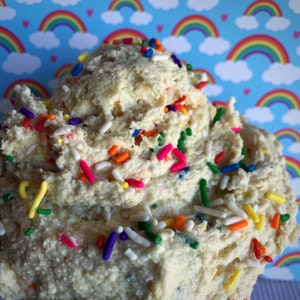 Rainbow Confetti Pro-Dough (Vegan Friendly) (Cookie Dough, Protein Cookie Dough, Cookies)