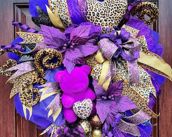 Purple Passion Door Wreath (Valentine’s Day)