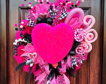 Electric Love Door Wreath (Valentine’s Day)