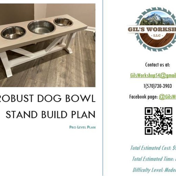 Robust Dog Bowl Stand DIY Build - Pro Plan