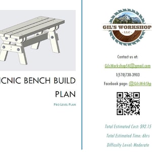 Picnic Bench DIY Build - Pro Plan