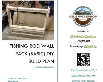 Fishing Rod Wall Rack DIY Build - Apprentice Plan