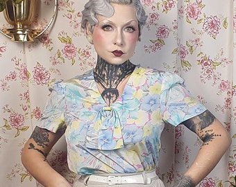 ヴィンテージ復刻版 1940年代風コットンコブラートップ - サイズS