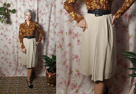 50s beige clearance skirt