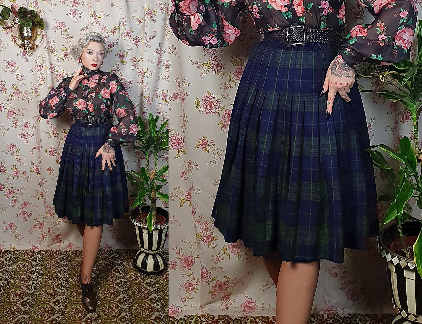 British Wool Skirt - Etsy 