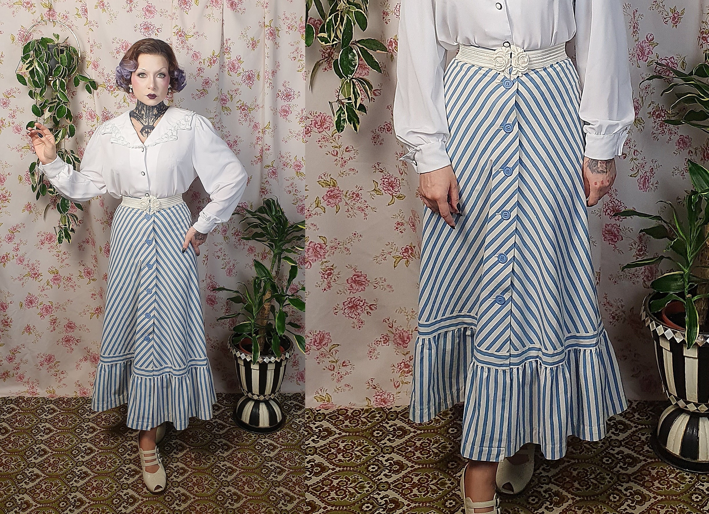 Gonna stile anni 30 Etsy Italia