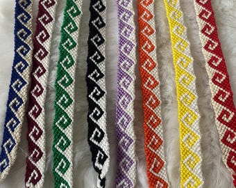 Brazilian Bracelet with Greek Wave Design, Friendship Bracelet