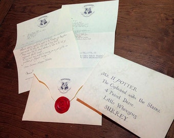 Hogwarts Acceptance Letter Printable (editable Photoshop files)| 100% Screen (Movie) Accurate | Harry Potter Prop | Digital File
