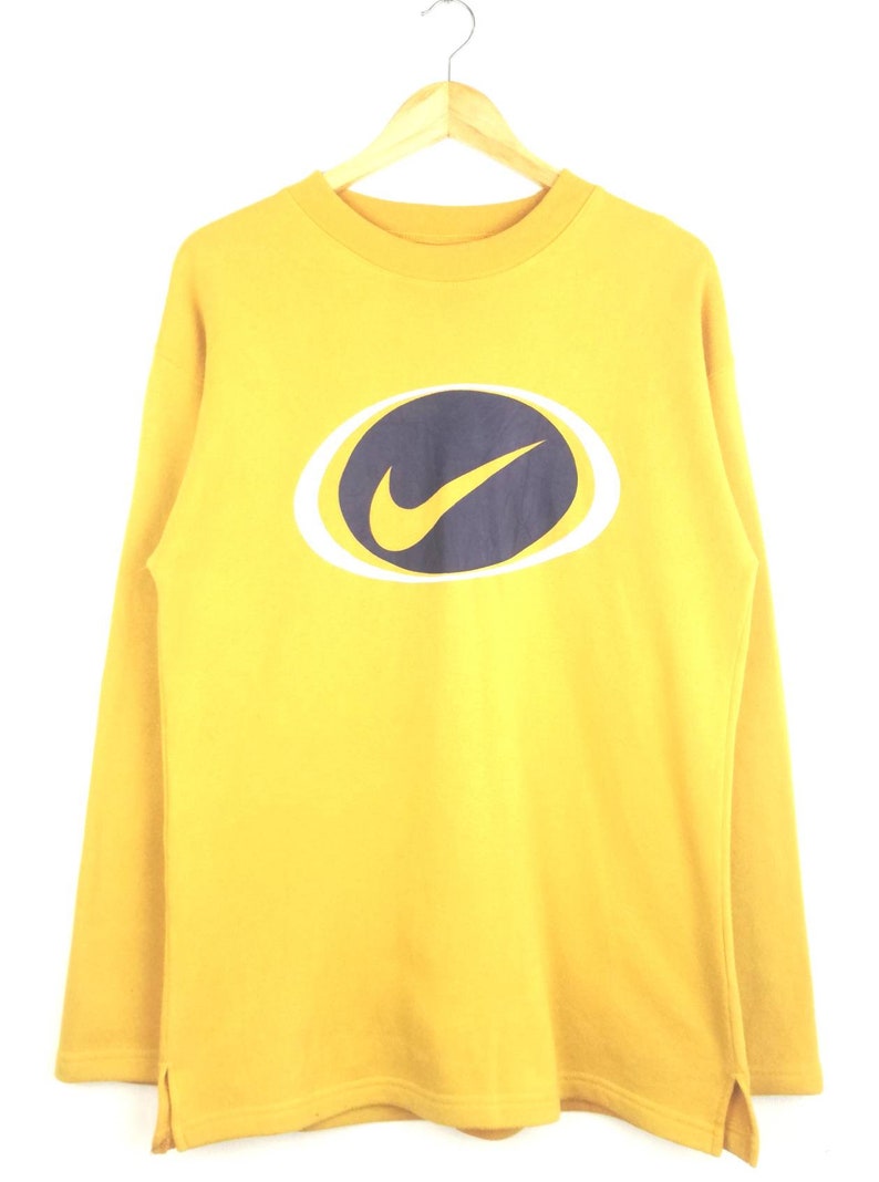 Nike Swoosh big logo crewneck pullover sweatshirt / sportwear | Etsy