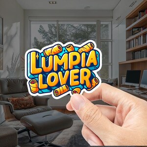 Lumpia Lover Sticker – Celebrate Filipino Cuisine! Funny Filipino sticker, tagalog sticker,Filipino gift, Philippines sticker, pinoy