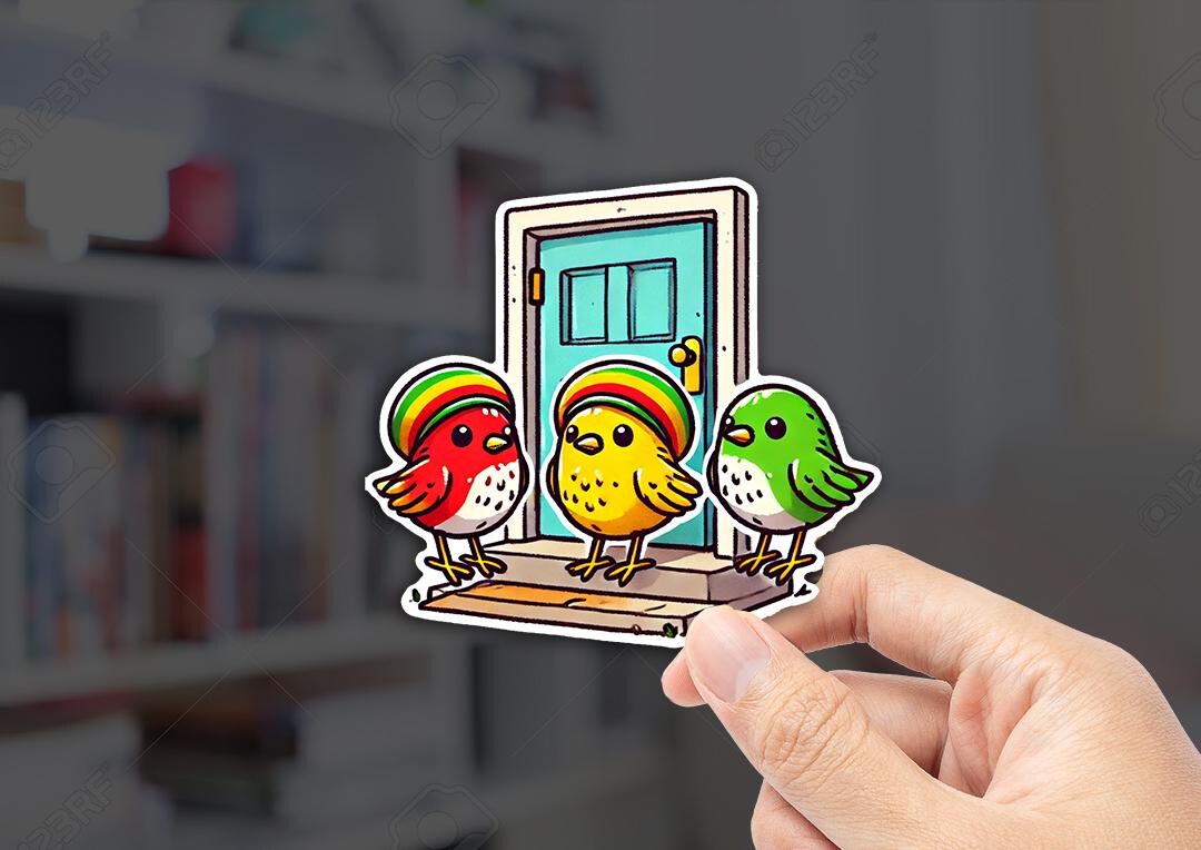 3 Little Birds Sticker: Reggae Music, Waterproof Vinyl - Etsy
