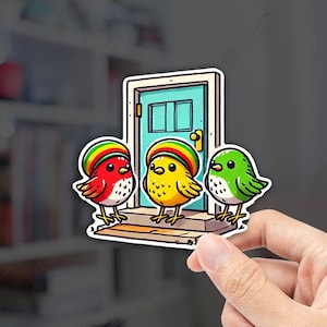 3 Little Birds ステッカー レゲエ ステッカー ボブ マーリー ステッカー 音楽 ステッカー レゲエ 音楽 ステッカー ジャマイカ ステッカー ラスタファリアン ジャマイカ