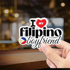 I Love my Filipino Boyfriend Sticker –  Love your pinoy boyfriend? Funny Filipino, tagalog sticker, Filipino, Philippines sticker, pinoy