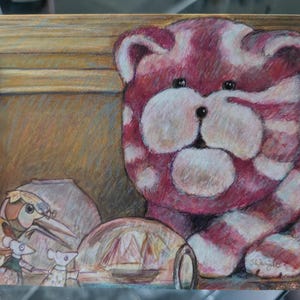 Biglietto d'auguri in formato A6 con l'immagine di Bagpuss.