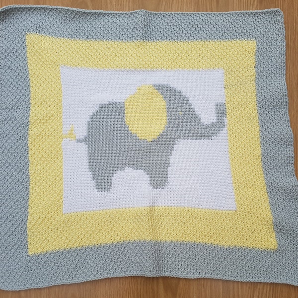 Crochet Elephant Blanket