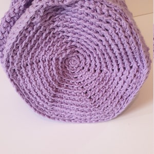 Tunisian Cable Barrel Bag Crochet Pattern image 3