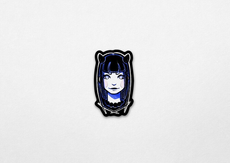 Demon Girl Vinyl Sticker