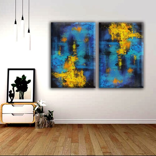 Abstract painting Canvas Painting Modern textured Artwork Living room Entry way Wall Art shops by Jamila Rounak