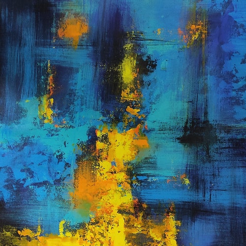 Abstract painting Canvas Painting Modern textured Artwork Living room Entry way Wall Art shops by Jamila Rounak