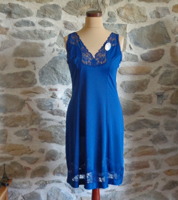 NOS dress slip by Eliane with tag, vintage French 