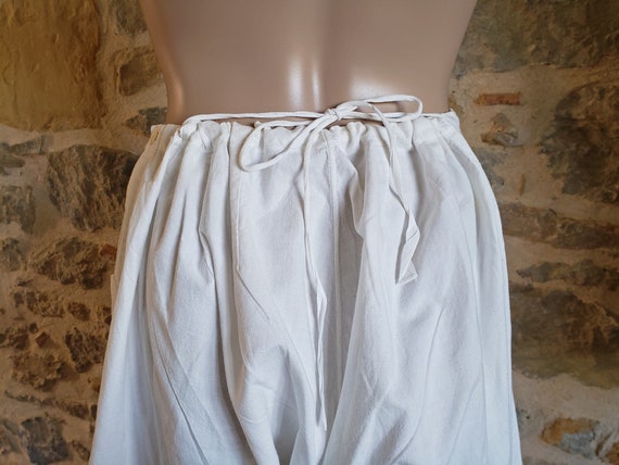 Short hand made bloomers with cutwork lace trim, … - image 4