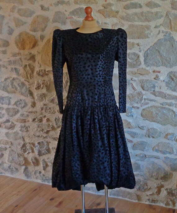 1980s puffball dress