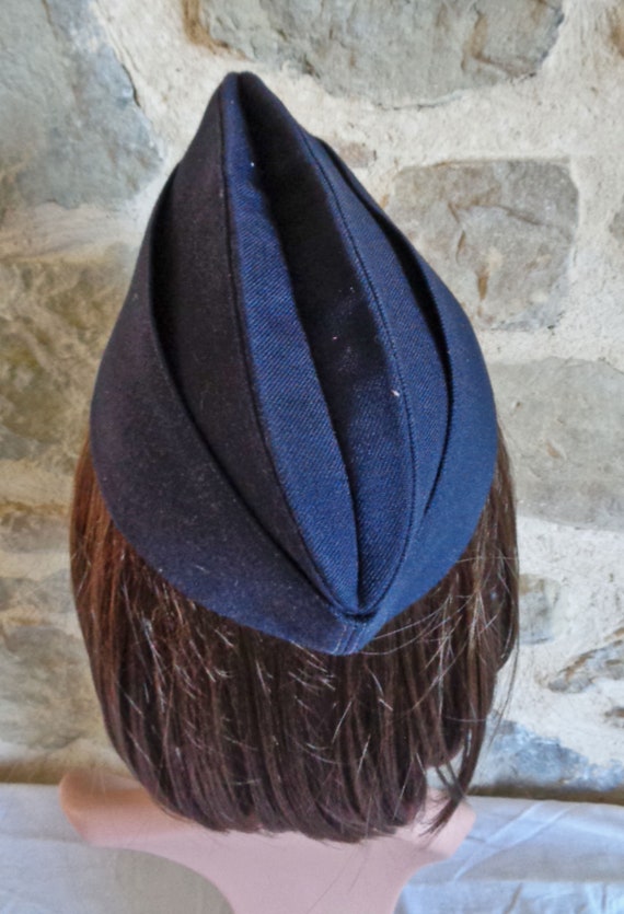 French military cap Navy Garrison cap by Bidermann Gem French military cap Navy Garrison cap by Bidermann Gem