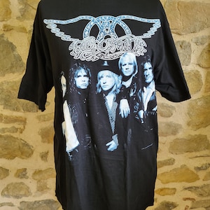 エアロスミス ナイン・ライヴス 1997 ワールドツアー Tシャツ、ヴィンテージバンドTシャツ、サイズXL