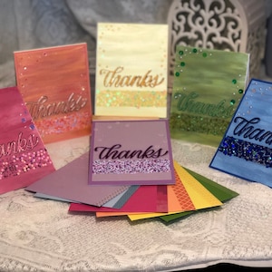Merci "Jeweled" Rainbow Card Set de 6