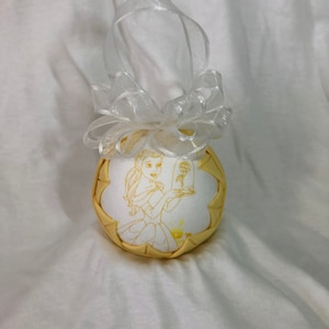 Princess Belle Quilted Christmas Ornament