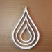 Raindrop Tear Water Weather Shape Cookie Cutter Dough Biscuit Pastry Sharp Rain Drop Stencil Winter Autumn
