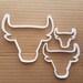 Chicago Bulls Emblem Shape Cookie Cutter Dough Biscuit Pastry Fondant Sharp Stencil Animal Bull Buffalo